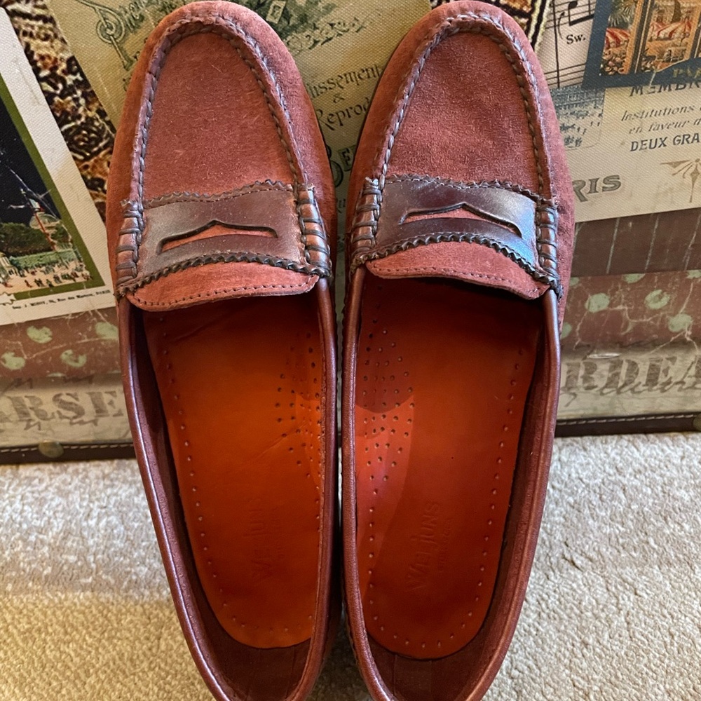 Brown Suede Leather Loafers